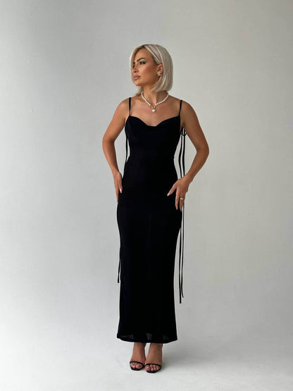 Esme Serenity Backless Maxi Dress Black / Xs