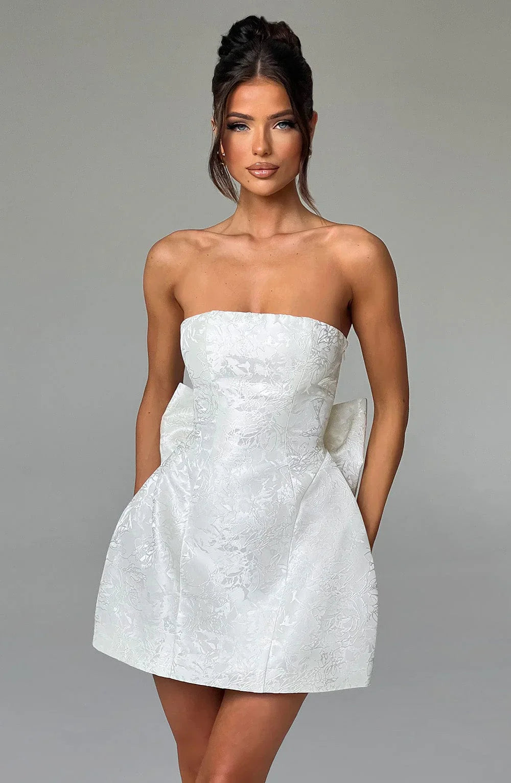 Esme Elenora Mini Dress White Ivory / Xs