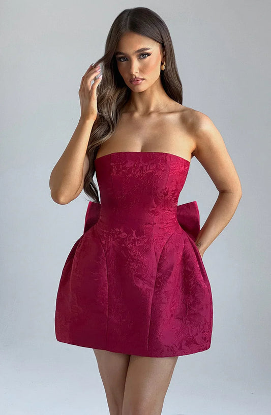 Esme Elenora Mini Dress Red / Xs