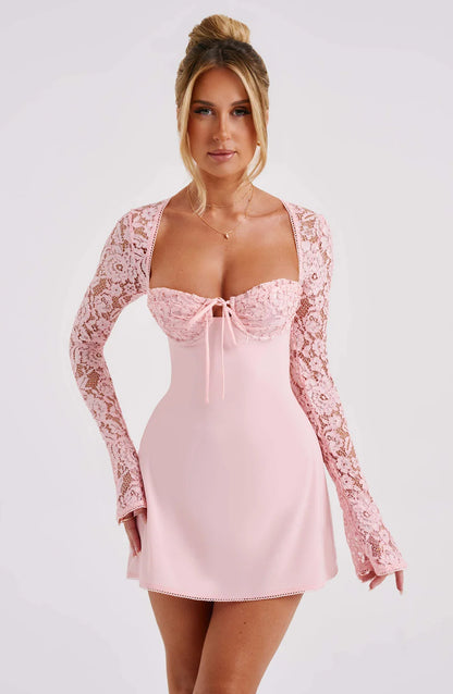 Esme Jacinta Mini Dress Pink / Xs